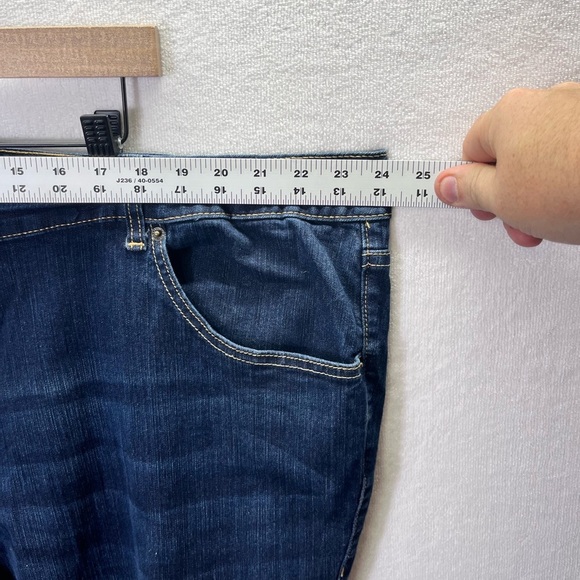 Old Navy Flare Jeans Womens 28W Plus size Blue Stretch Denim Pants Comfy 2379 - Picture 4 of 9